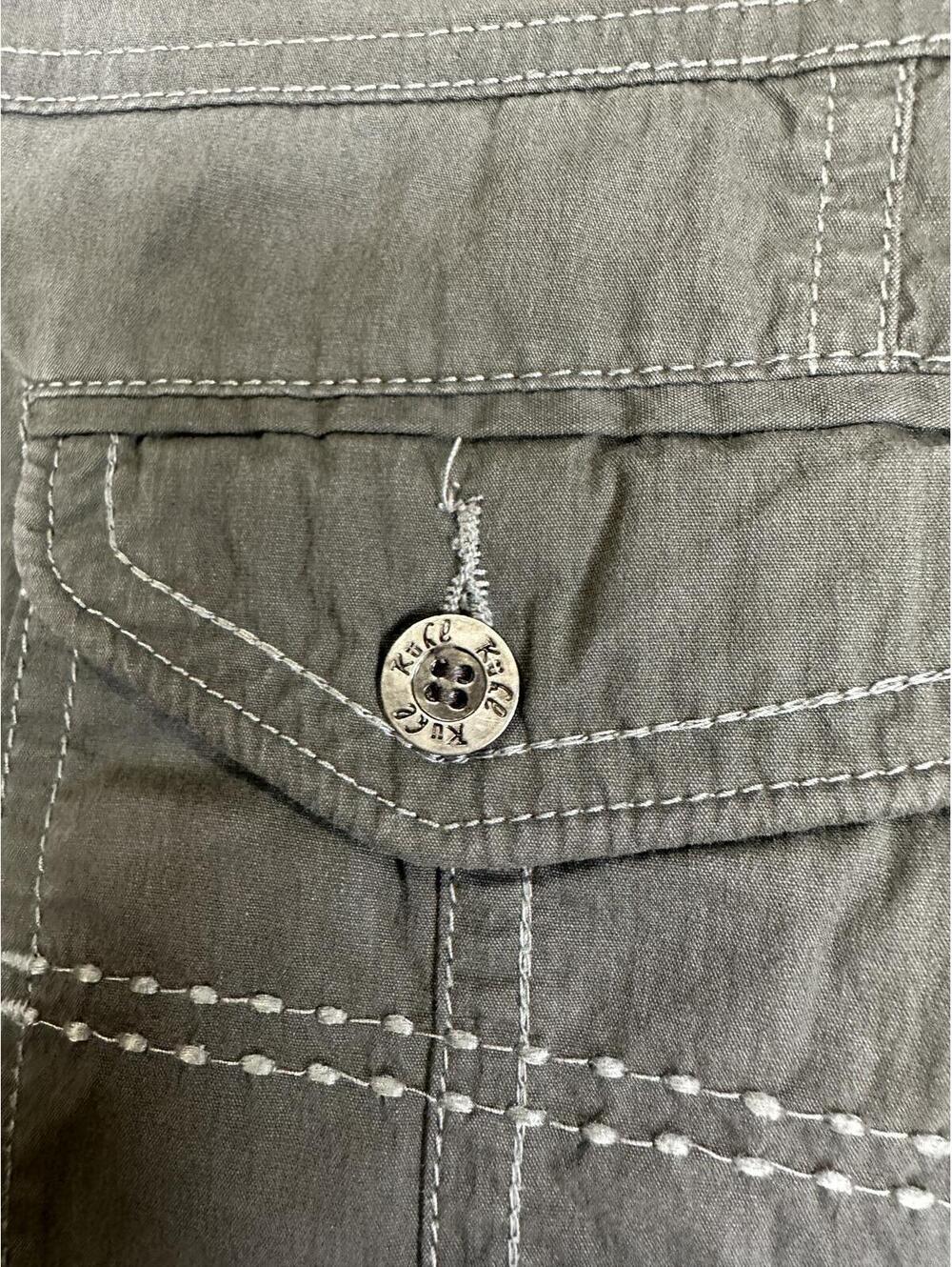 Kuhl Born In The Mountains grey hiking capri pants Size 12 Short gorpcore - Picture 11 of 11